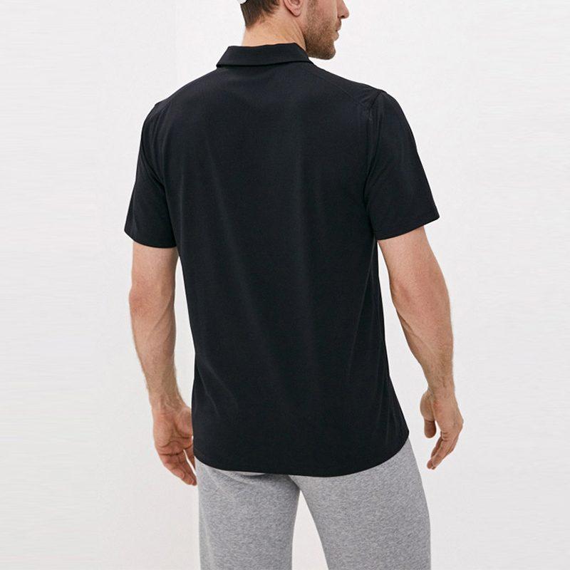 Nike Polo Shirts Men's Black Polo Collar Moderate Straight Fit CU9792-010