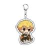 Hot Anime Demon Slayer Acrylic Keychains Tokitou Muichirou Agatsuma Zenitsu Keychain Bag Pendant Car Key Ring Anime Jewelry