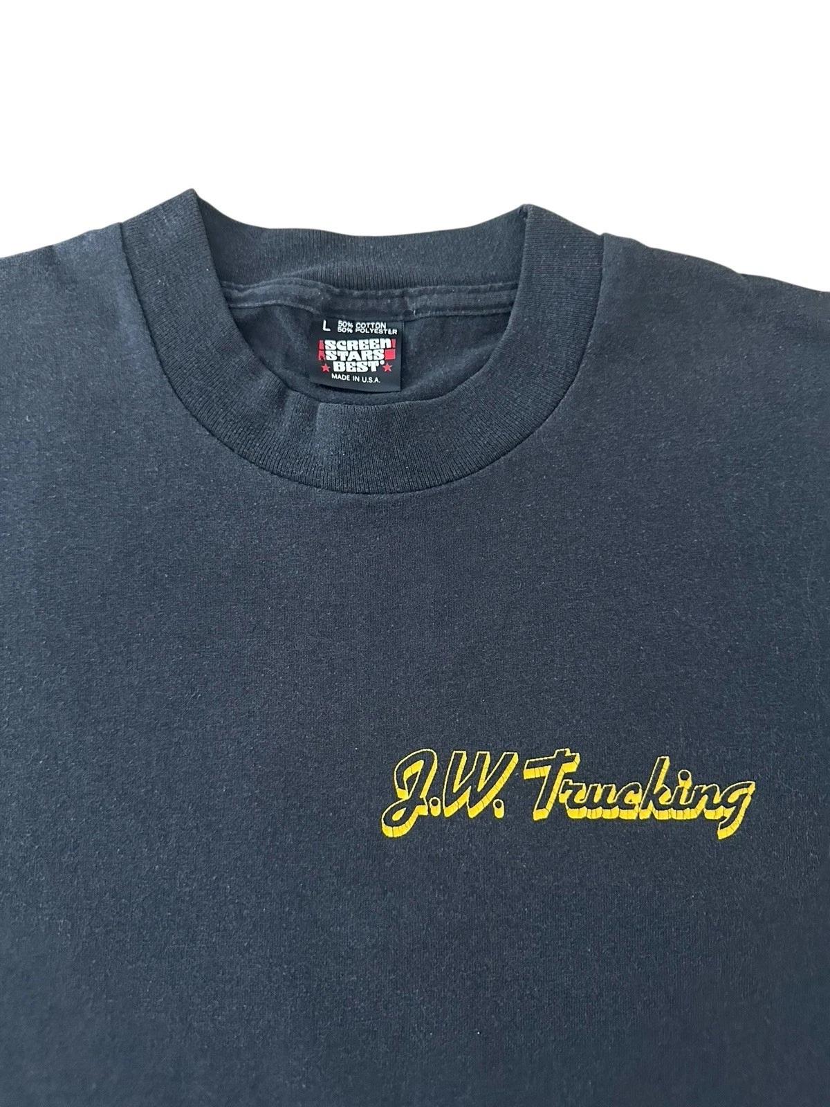 

Vintage J.W. Trucking T Shirt Men’s Large Black 90’s USA 2XL