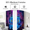 2Pcs K-Pop Demon Hunters Hot Anime Girl Team Printed Blackout Curtains Perfect For Bedroom Living Room Fashion Decorative