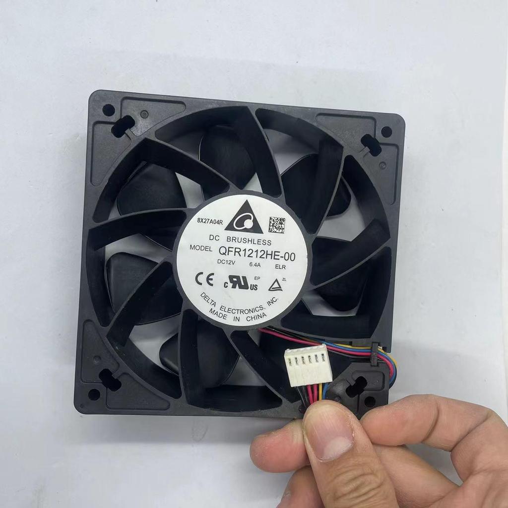 Brand New QFR1212HE-0 12CM 12038 12V 6.4A High Airflow Server Fan