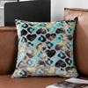 Heart & Star Shaped Jacquard Cut Velvet Throw Pillow Cushion Cover for Sofa Hotel Living Room Decorative Removable Washable