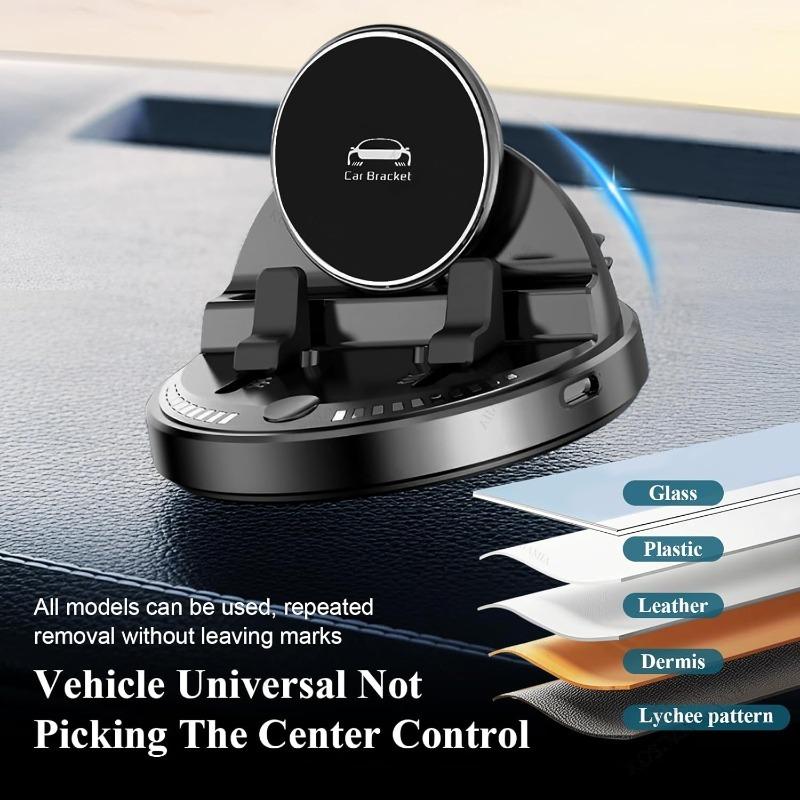 Car Phone Holder Wireless Charging Dashboard Auto Phone Bracket Support 360 Rotatable for In Car Cell Phone Holder Stand