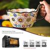 Hand Painted Japanese Handle Bowl New Ceramic Baking Bowl Instant Noodles Bowl Salad Bowl Household Tableware Baking Bowl Househ