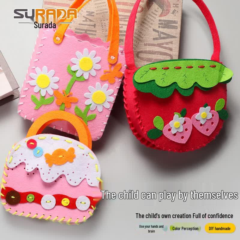 Surada Kids DIY Felt Fabric Bag Craft Kit