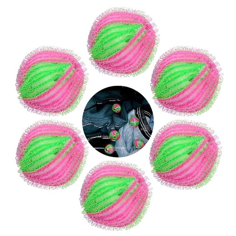 6pcs Hair Lint Fluff Grabbing Laundry Washing Wash Ball Lint Grabbing Wash Ball