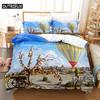 Duvet Cover Set King Size 200x200 Quilt Covers Queen Full 3D Bedding Sets Pillowcase Linens Single Double Bed 220x240 Blue Sky