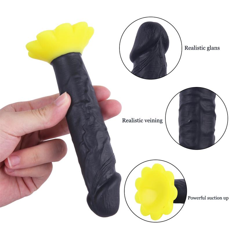 Small Obscene Stick Female New Unique Chrysanthemum Chassis Double Layer Silicone Small Penis Simulation Mini Penis