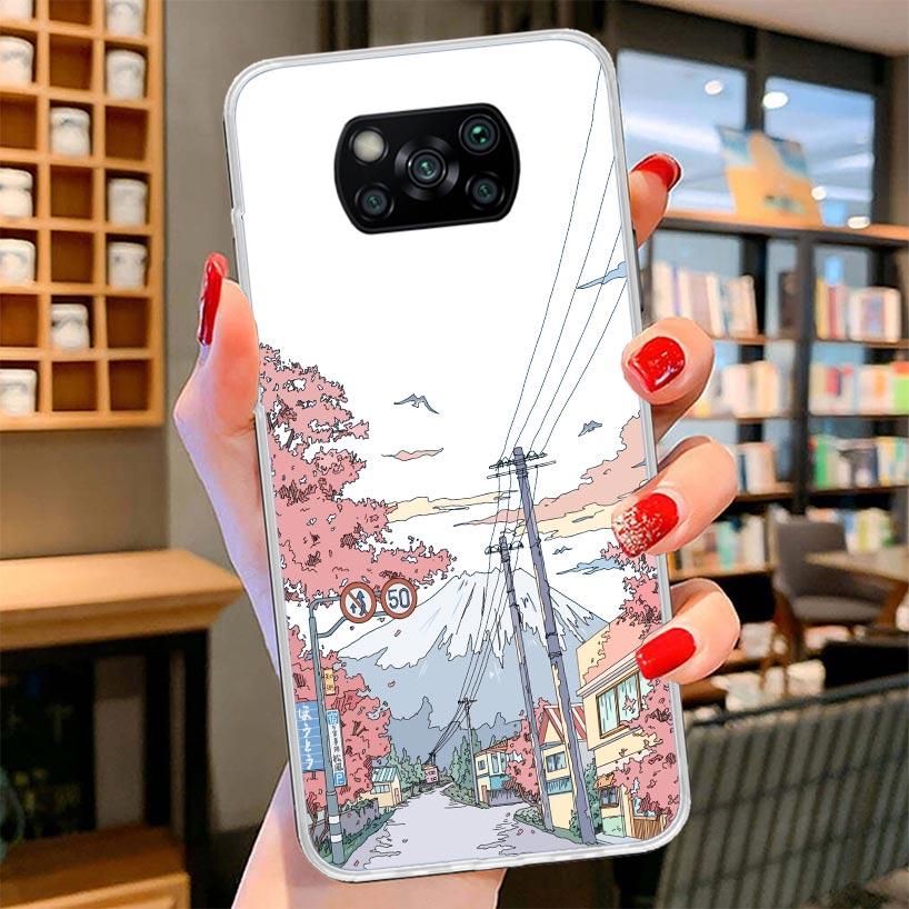 

Anime Aesthetic Scenery Cover Phone Case For Xiaomi Poco F7 Ultra X7 X6 X5 Pro M7 Redmi 15C 15 13C 13 12C 12 10C 10 9A 9C 9T 9 S Xiaomi Poco X6