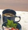 Set of 3 Natural Colored Mug Cups 310ml (White, Navy, Gray) - Each.
