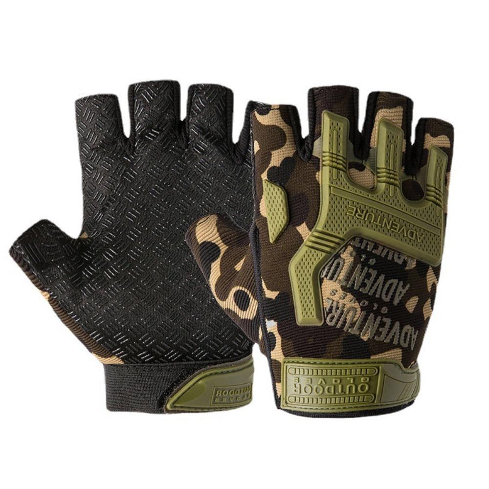 Radfahren Halbfingerhandschuhe Taktische Handschuhe Atmungsaktiv Rutschfest Tau Finger Studenten Männlich und Weiblich Dünne Outdoor-Sport-Handschuhe