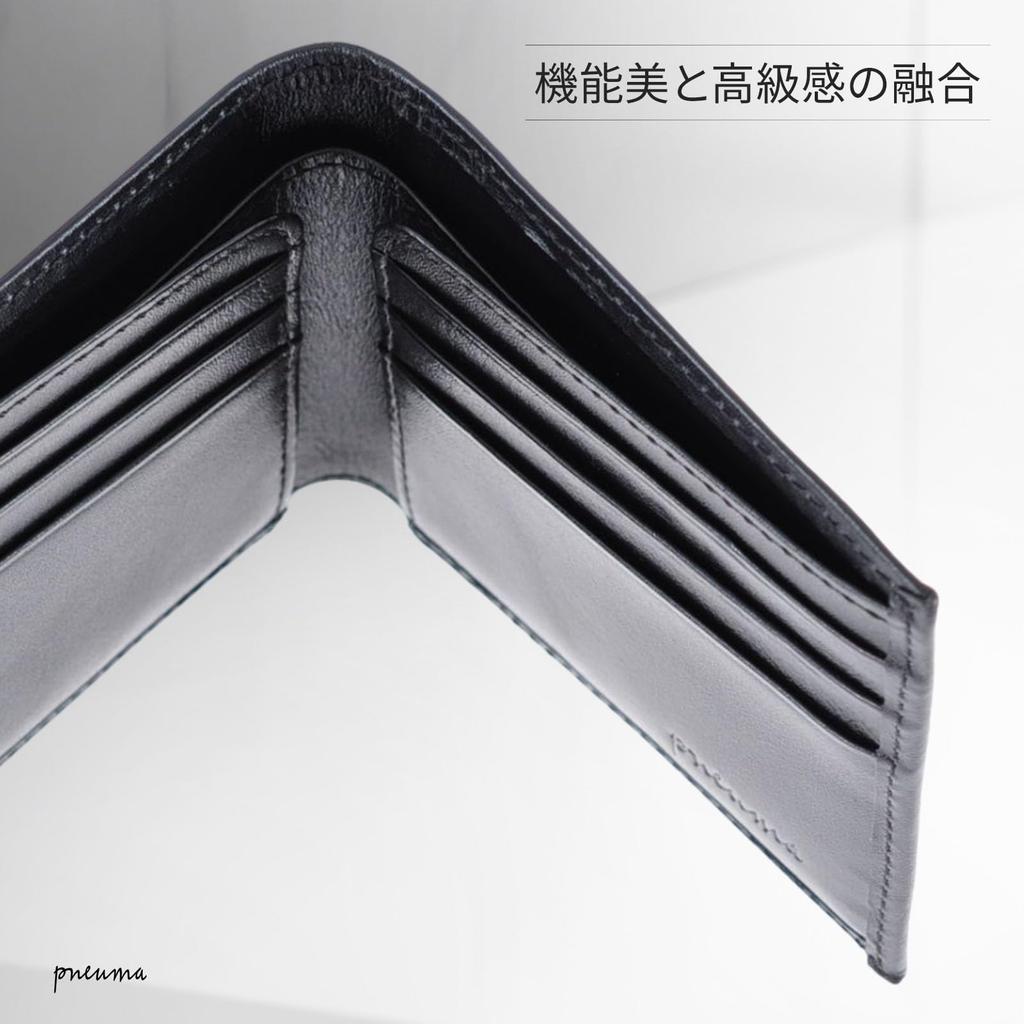 Pneuma Bifold Simple Premium Fasst 12 Inklusive Münz- und Geldscheinklammer [JPSpiritus] Mark.II Herren-Geldbörse, Design, Pflanzlich gegerbtes Leder, Karten, Geldbörse,