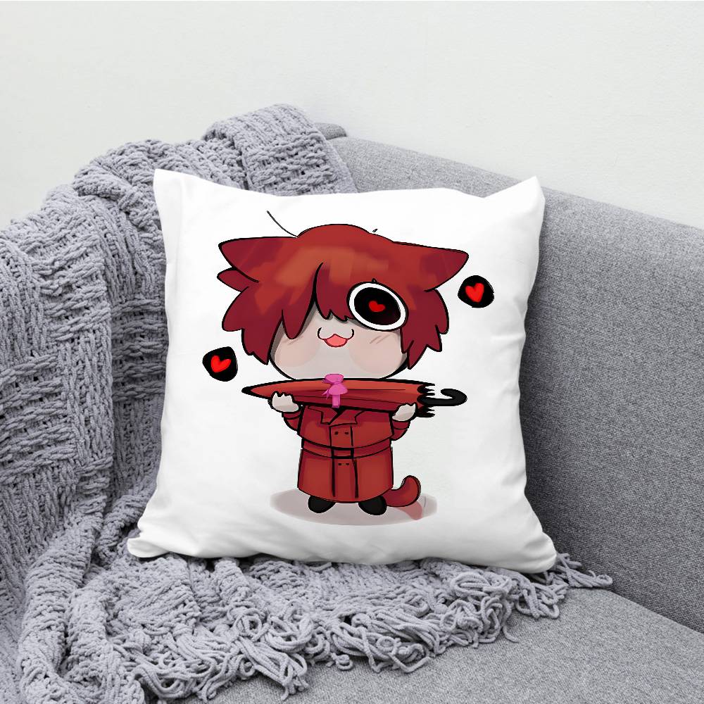 Mr Crawling H-Homicipher Pillow Case For Sofa Decor Car Office Room Printing Cushion Cover Decorations and Protector