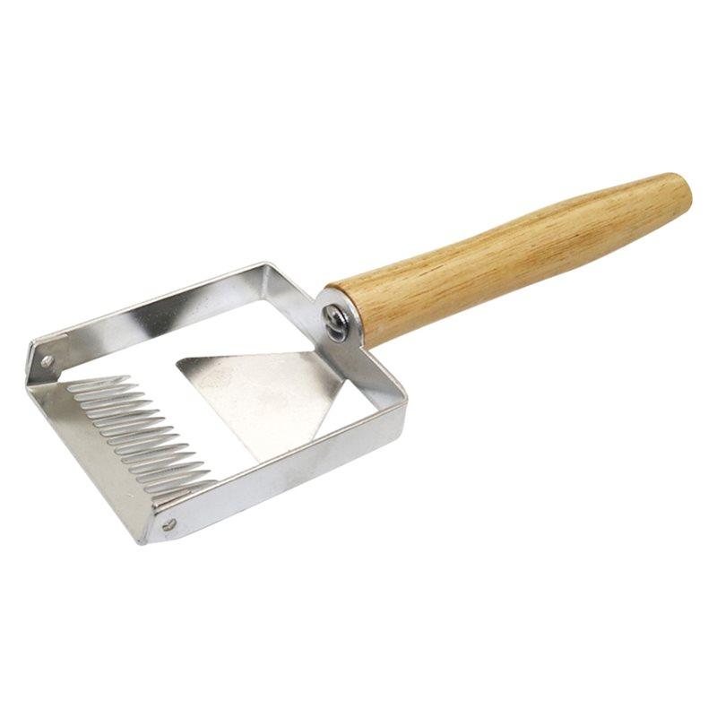 Wooden Handle Uncapping Honey Fork Apiculture Beekeeper Tool Bee Hive Opening Scraping Knife