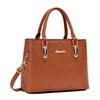 Women’s Splicing Plaid Top Handle Handbag, Fashion Convertible Shoulder Crossbody All-Match Purse