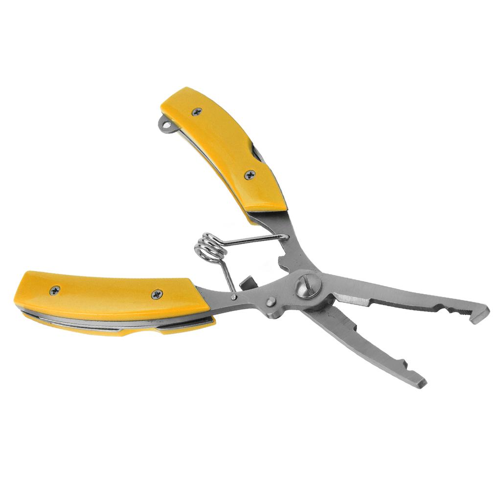 Fishing Pliers Multifunctional Stainless Steel Fishing Scissors with 2 Blades Braid Line Cutters Hook Remover