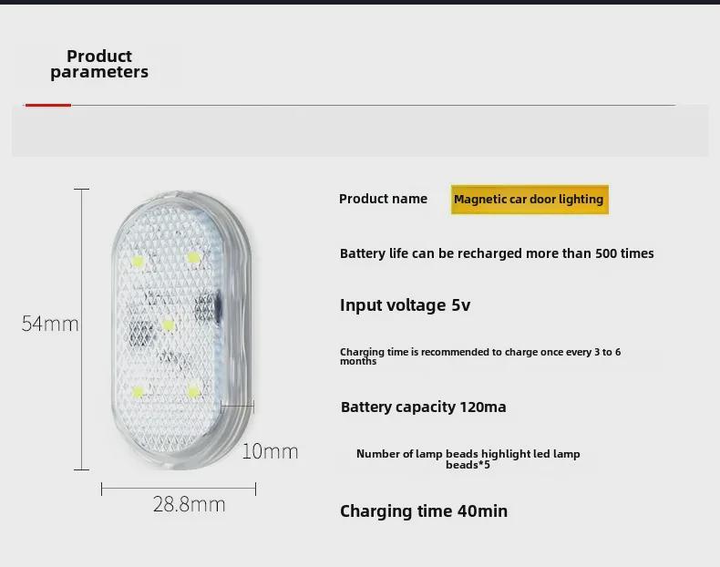 Wireless LED Door Sensor Light: Easy Install, Anti-Collision, Automatic Door Lighting
