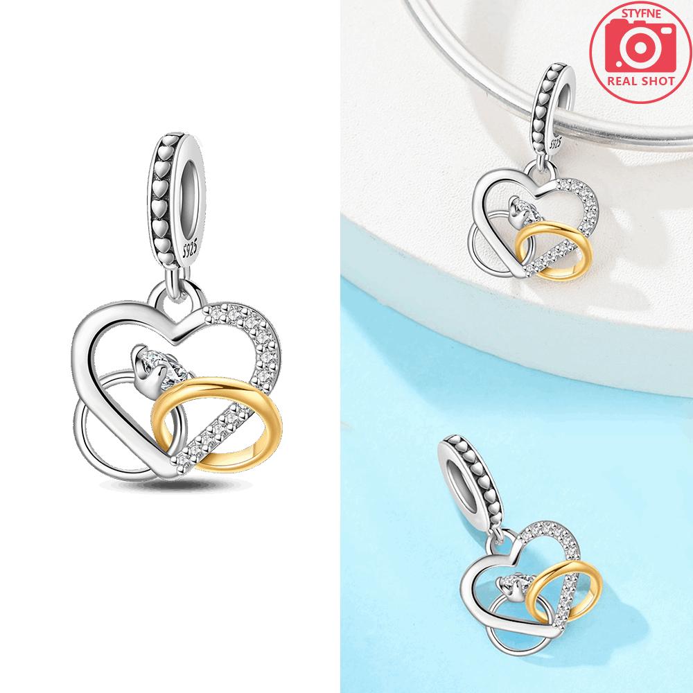 

Brown Bear Three Piece Graduation Pendant Bead Component Heart Authentic Original Charm Bead Components Copper Metal Bead Component Compatible With