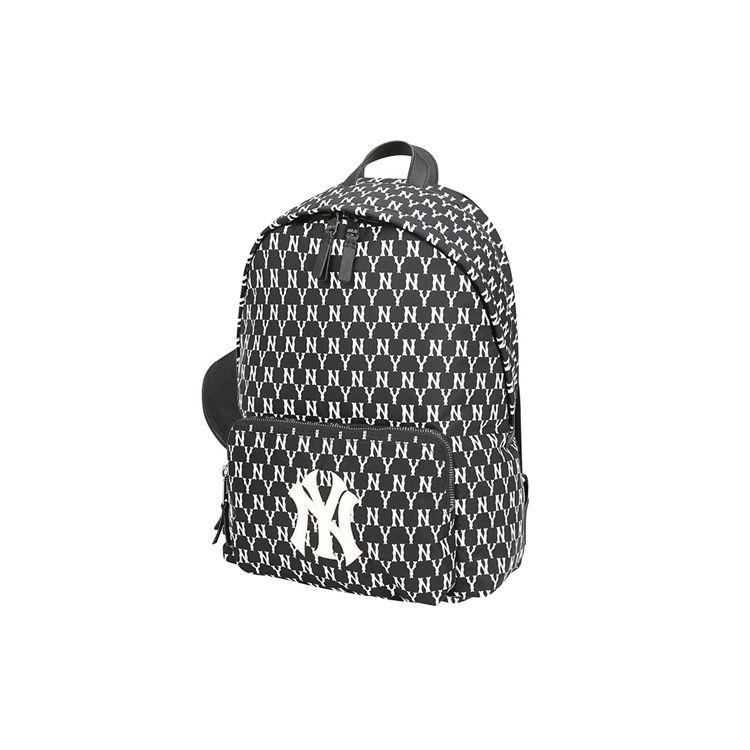 MLB New York Yankees Vintage All Over Print Backpack Unisex Backpacks Black White 32BG10941-50L