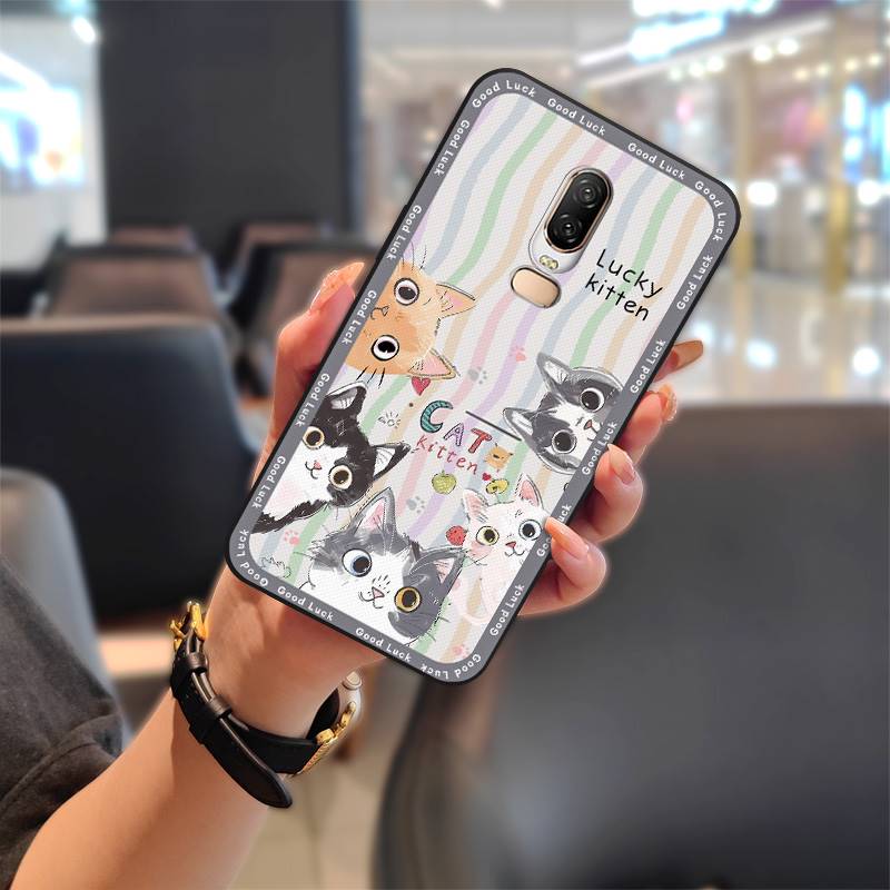 Soft Case Shockproof Phone Case For OnePlus 6/1+6 Durable Protective Full Wrap Anti-knock Waterproof Graffiti TPU Cute