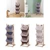 Wooden Storage Basket Floor Rack Organizer Multipurpose Display Shelf for
