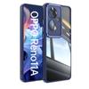 For Oppo Reno 11A 11 F F25 Pro Metal Armor Back Transparent Tempering Shell Full Cover With Lens Film Super Anti-drop Case Protector