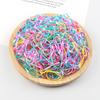 500pcs/Pack Colorful Disposable Elastic Hair Bands for Kid Girl Scrunchie Rubber Band Hair Accessories Hair Ties Ponytail Holder