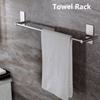 No Drill Kitchen Hanger Bathing Shelf Towel Rail Towel Bar Bathroom Accessories Towel Rack
