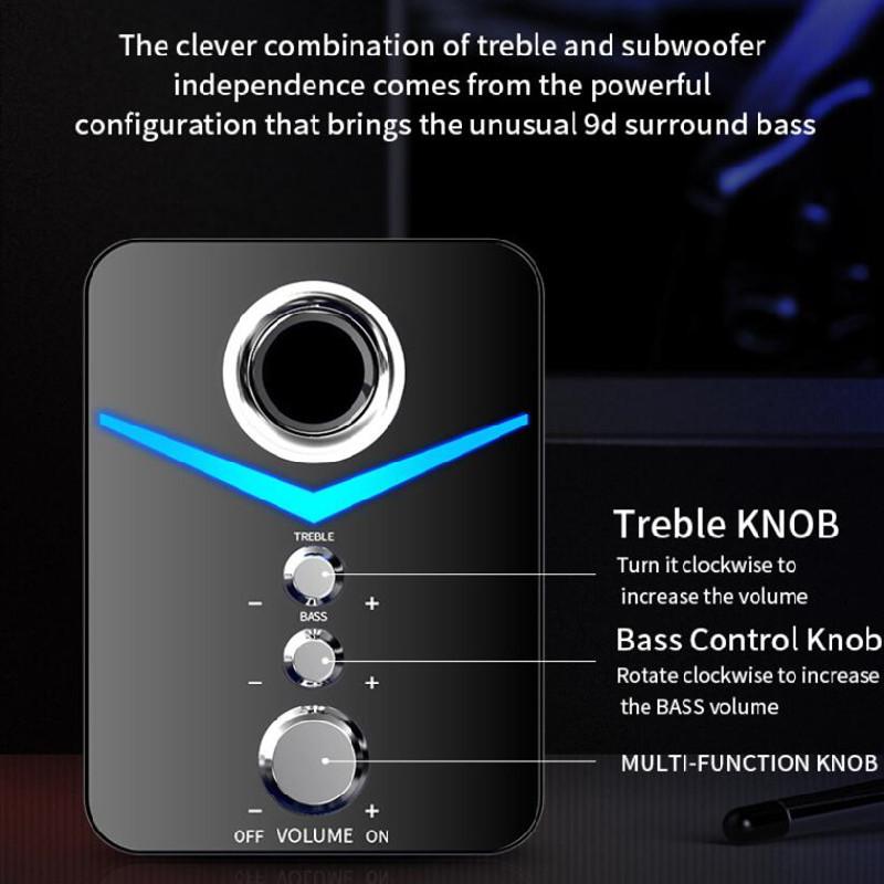 Bluetooth Speaker Home Theater Sound System Mini Speakers Desktop Computer MP3 Player Audio for PC Phone Subwoofer Multi-media