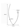 New V-shaped Earring French Earring Hooks Findings Ear Hook Wire Settings Base Settings For Jewelry Making Earrings Accessories
