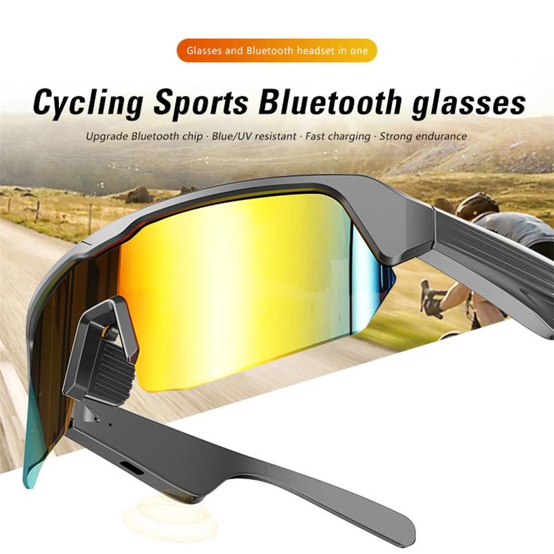 Smart Bluetooth 5.3 Glasses For Listening To Music/Phone Calls/Cycling/Sports Headphone UV Protection Sunglasses for Men Women