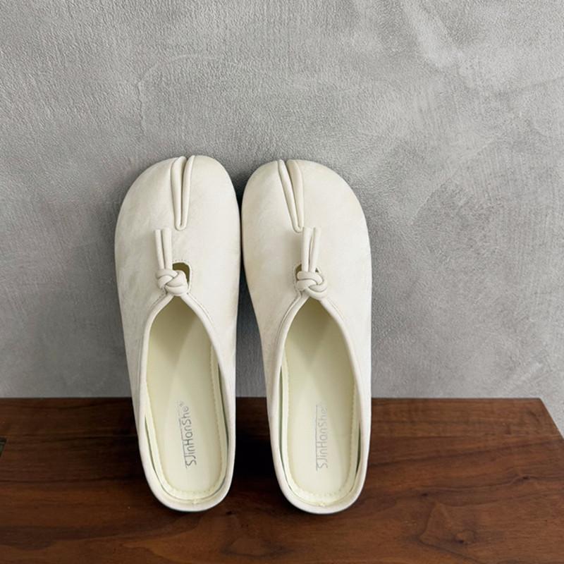 

Мода Байламос Женские Туфли-лоферы на плоской подошве Модные с раздельным носком на плоском каблуке Неглубокие из мягкой кожи Повседневные для улицы Мэри Джейн 39 бежевый