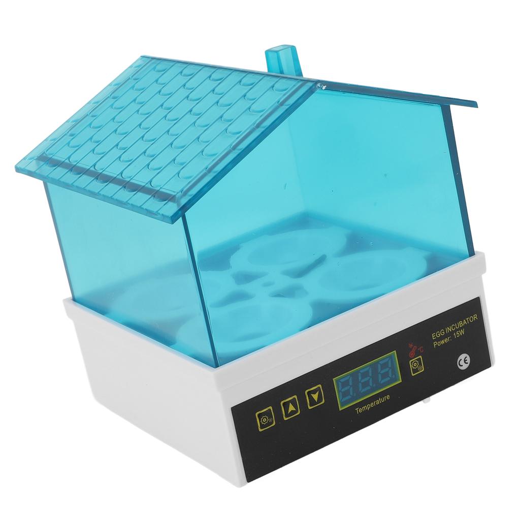 Small Egg Incubator 4 Egg Slots Adjustable Temperature Humidity Portable Automatic Hatching Egg Incu