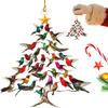 3 PCs Hummingbird Christmas Ornament Colorful Hummingbirds Tree Decor for Yard Courtyard Door Outdoor Windows Decoration