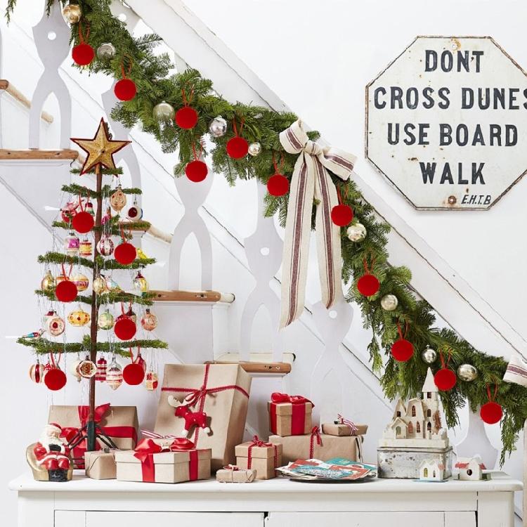 Pompoms/Hair Clip/Stocking Shape Ornament for Festival Decorations Seasonal Home Decoration Christmas Party Supplies