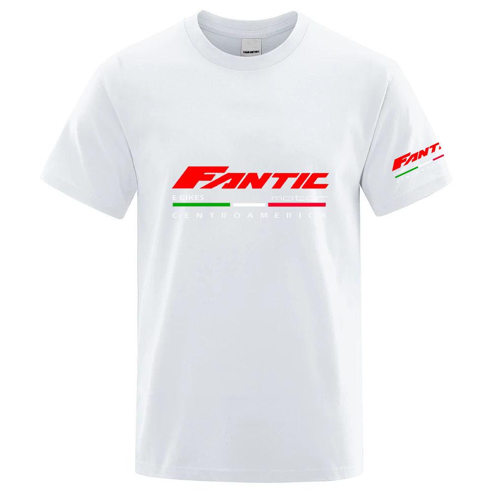 Fantic Motor Logo Print 2026 Unisex Freizeit Sportoberteile Joggen Radfahren Sommer Schnelltrocknend Tägliches Laufen Sportbekleidung T-Shirt