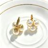 2024 Luxury Pearl Stud Earrings for Women - Elegant High-End Design