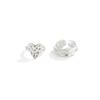 Inlaid Pearls Joint Rings Exaggerated Women Jewelry Creative Wide Ring Set  Ladies