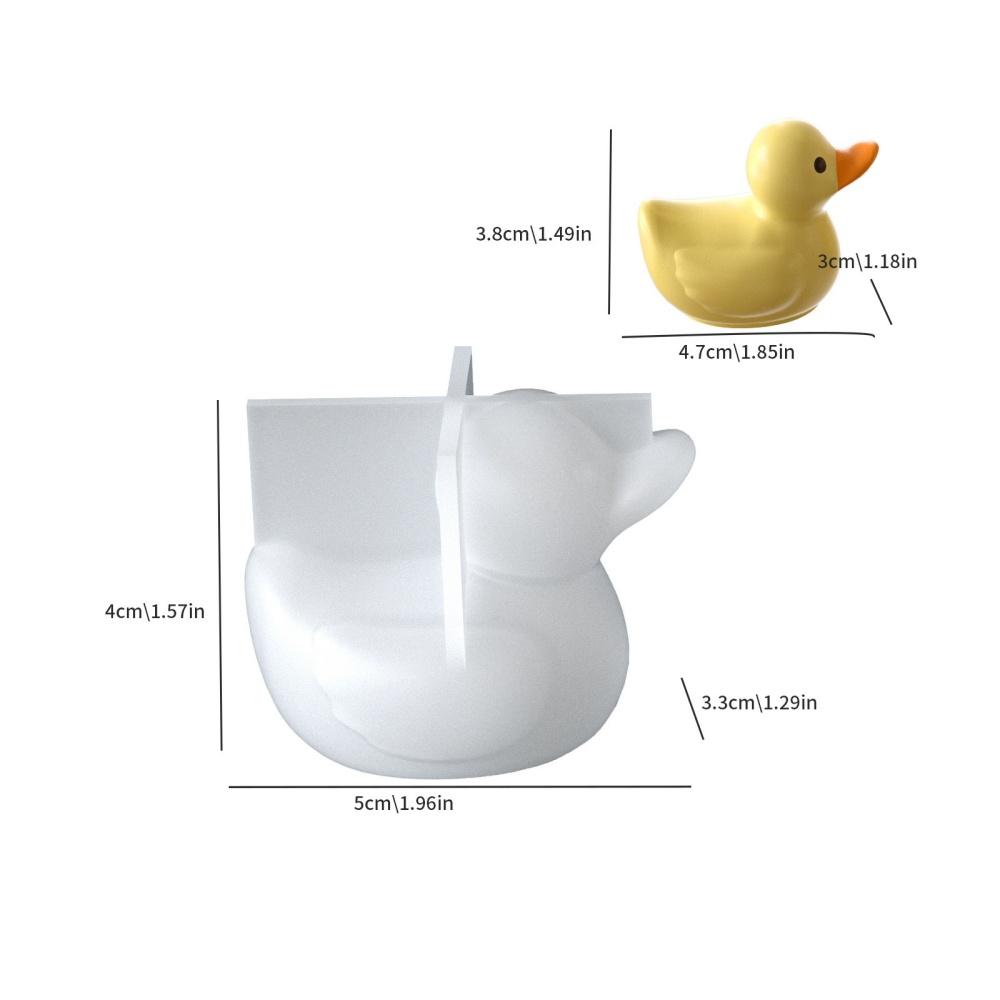 

3D Duck Silicone Mold DIY Aromatherapy Candle Cup Ornament Gypsum Mould Storage Can Jar Molds Home Ornament Decor Supplies