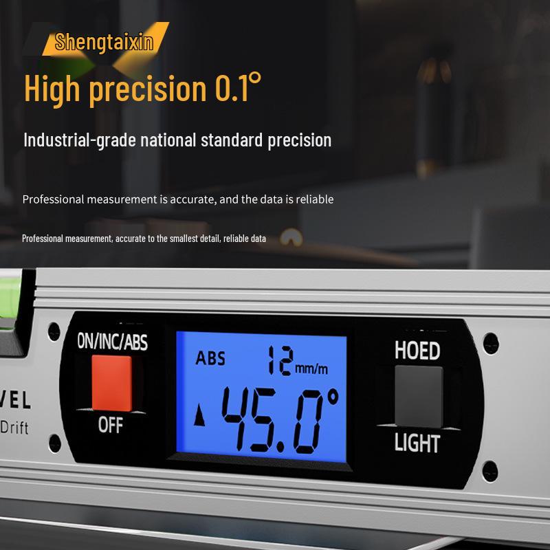 Shengtai Xinshui High-Precision Digital Magnetic Inclinometer Level with Aluminum Alloy