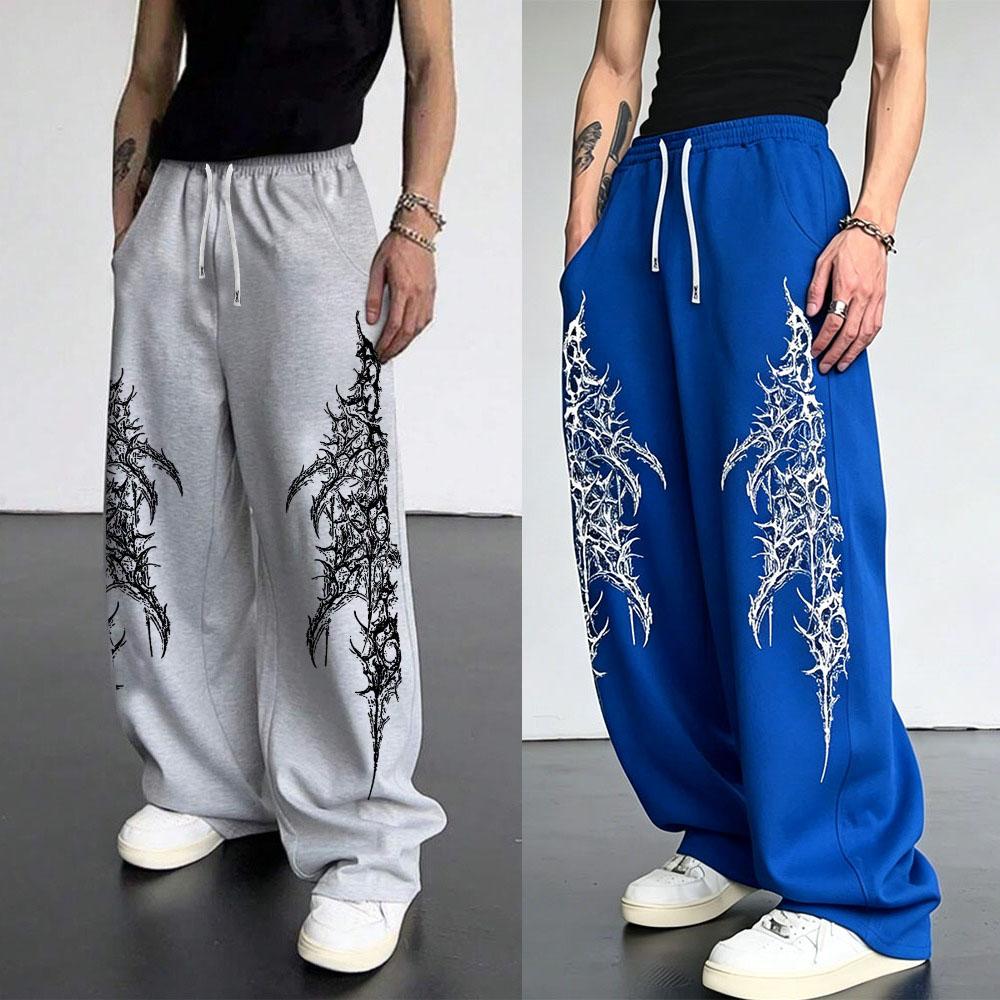 Europäische und Amerikanische Herren Freizeit Sport Gerade Hosen Street Trend Kordelzug Taille Jogginghosen