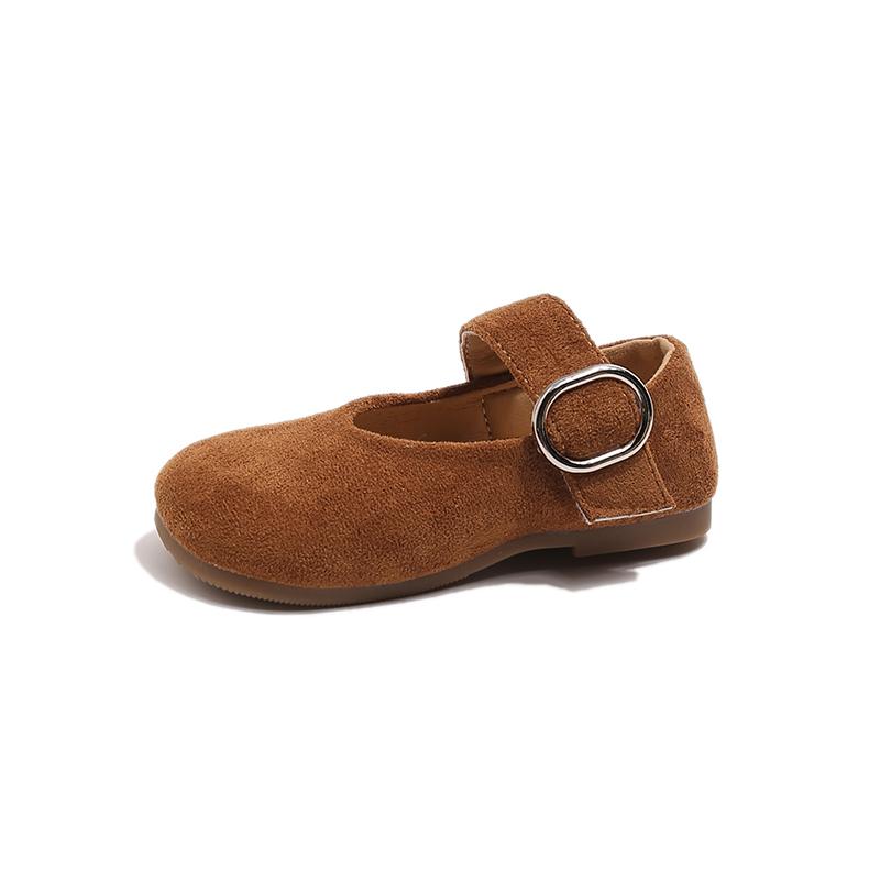 Autumn Leather Shoes Girls Solid Color Princess Shoes Soft Sole Birkenten Shoes Kids Shoes