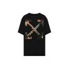 Off-White SS21 Oil Painting Arrows Print Short Sleeve T-Shirt Unisex Tops Black OMAA038F20FAB0021001