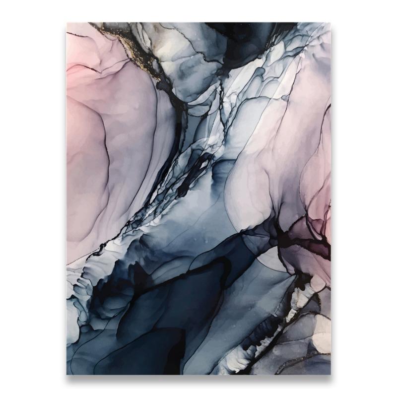 Pictură pe pânză de nor abstractă, artă de perete colorată, imprimare poster nordic, imagine creativă contemporană, decorare camera de zi