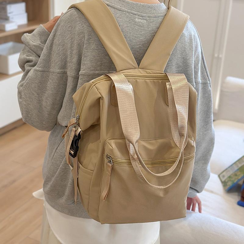 

Large capacity multi-functional backpack, new Japanese fashion backpack, female college student shoulder bag, lightweight schoolbag хаки