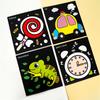 12Pcs DIY Cartoon Magic Transfer Painting Crafts for Kid Crafts Creative Drawing Educational Learning Art School Supplies
