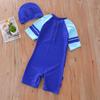 Children's UPF50+ Cartoon Penguin Boys' One-Piece Swimsuit for Toddlers and Kids