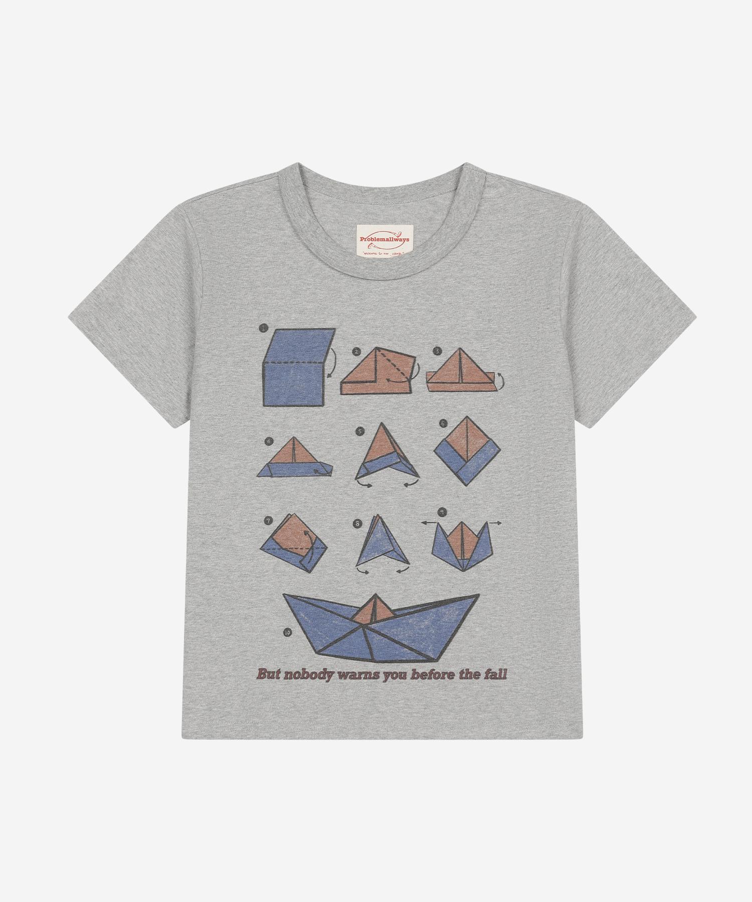 Problem Always Crumpled Voyage T-Shirt Gray Gray/Seed