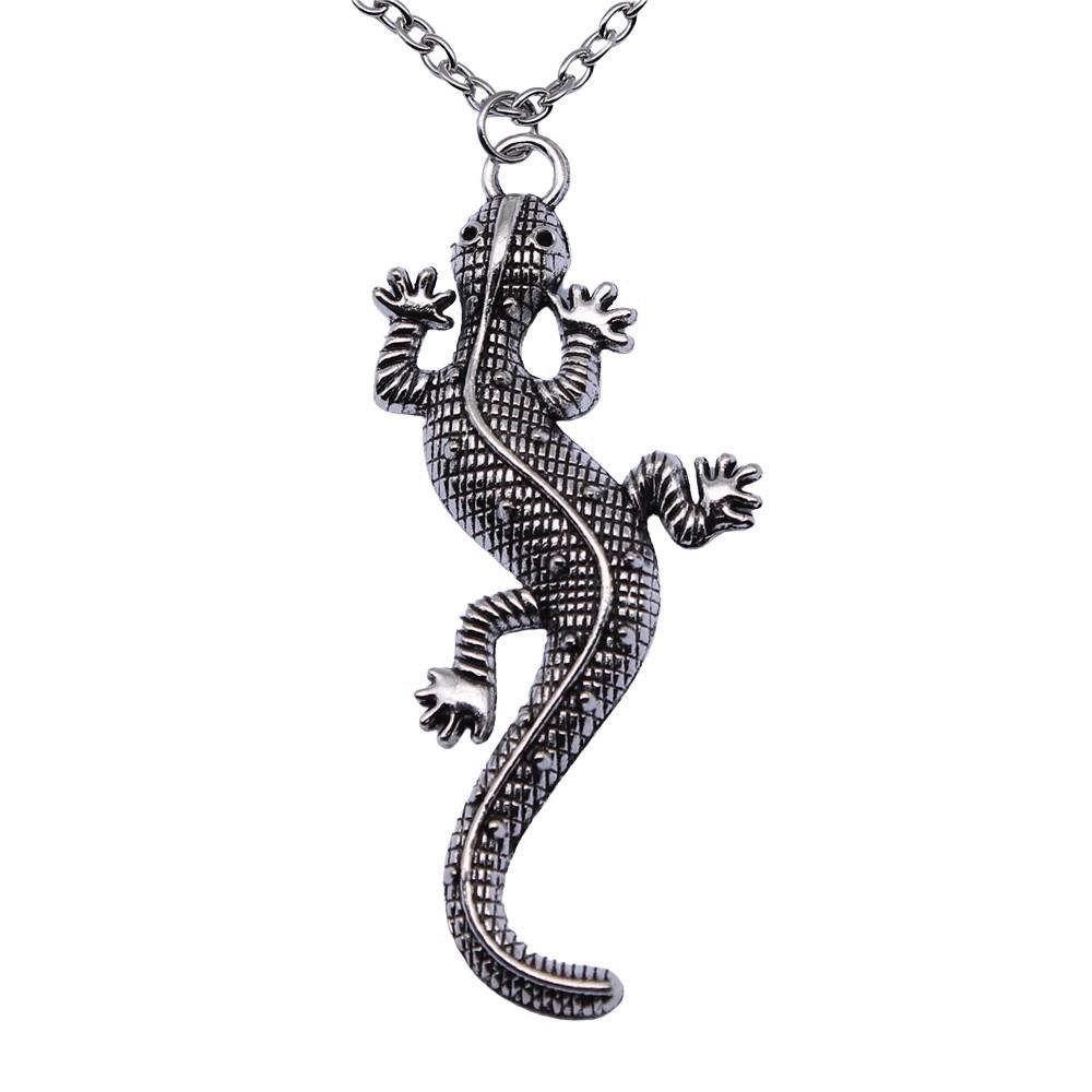 Chinese Dragon Pendant Necklace Mythical Creature Lucky Charm Jewelry 45cm or 70cm Long Chain