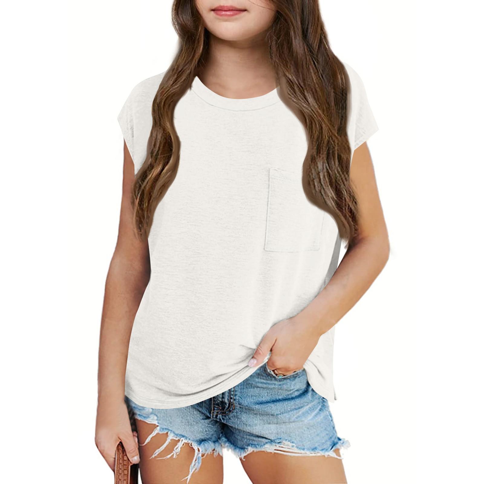 Children Summer Leisure Round Collar Fashion Coat Pocket 150 белый